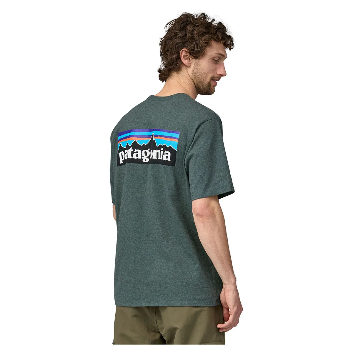 Patagonia Men's P-6 Logo Responsibili-Tee - Nouveau Green