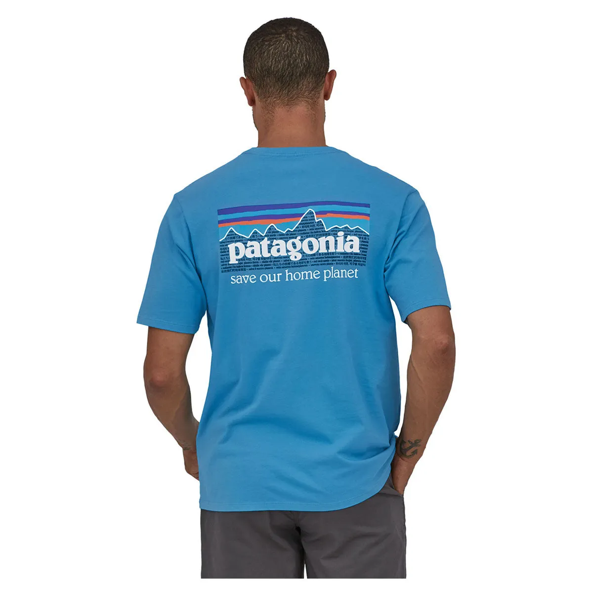 Patagonia Men's P-6 Mission Organic Cotton Tee - Anacapa Blue