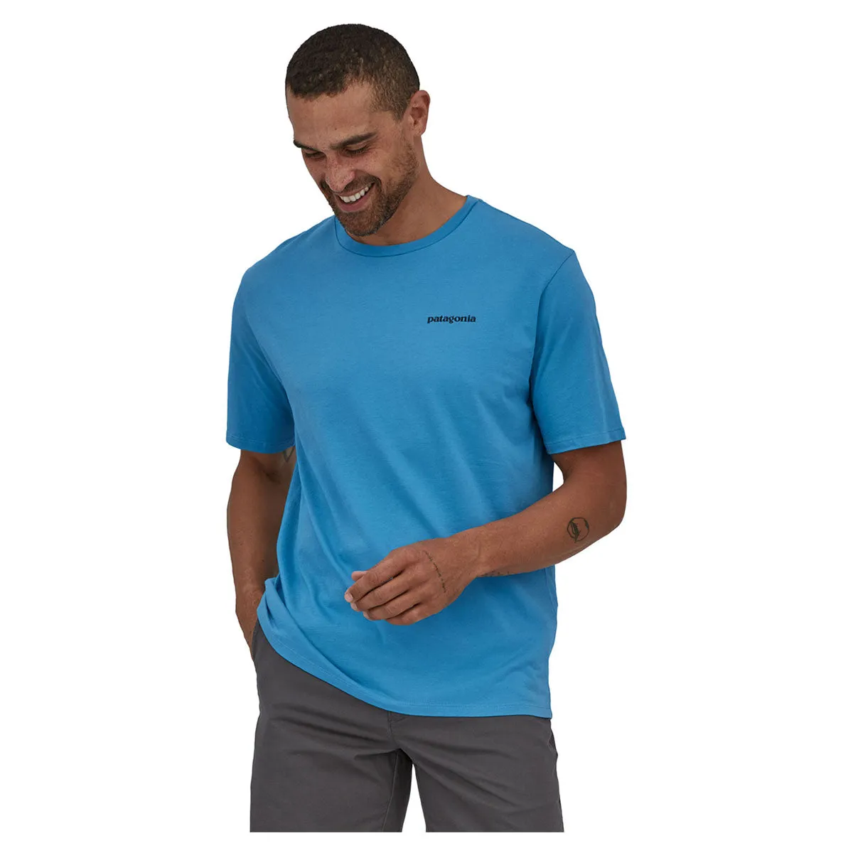 Patagonia Men's P-6 Mission Organic Cotton Tee - Anacapa Blue