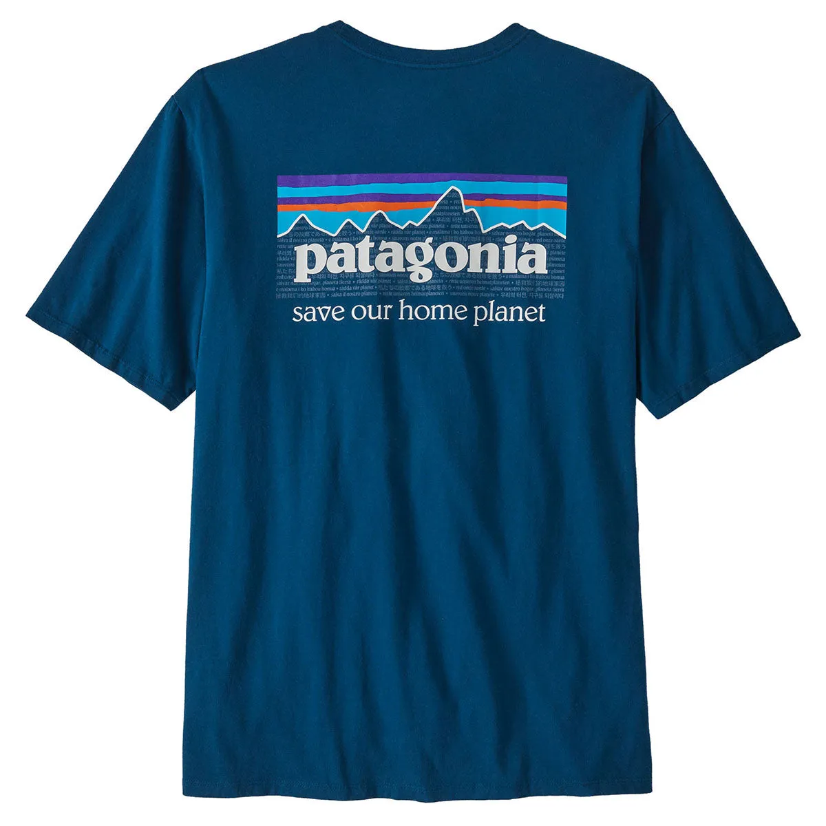 Patagonia Men's P-6 Mission Organic Cotton Tee - Lagom Blue