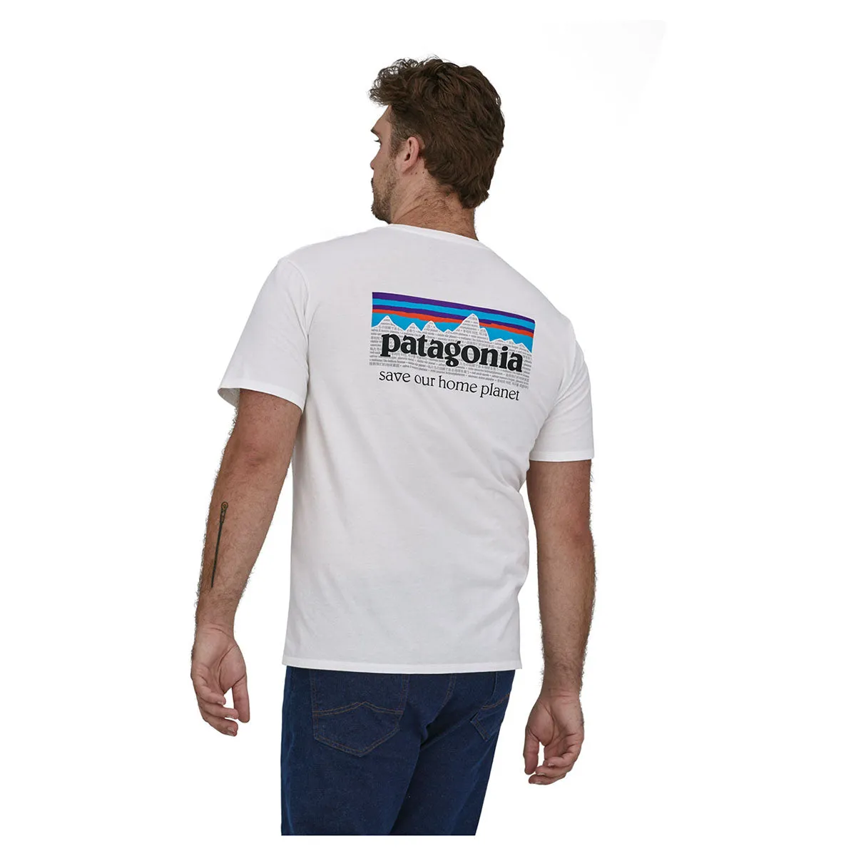 Patagonia Men's P-6 Mission Organic Cotton Tee - White