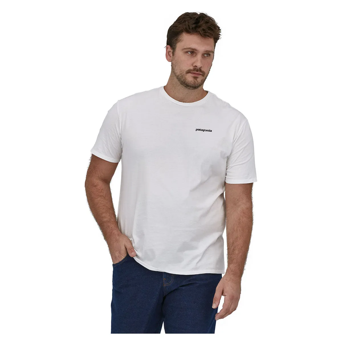 Patagonia Men's P-6 Mission Organic Cotton Tee - White