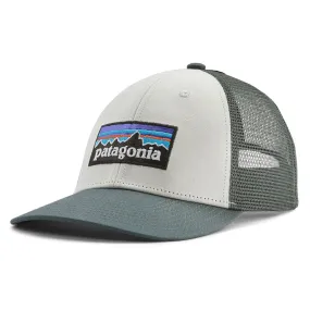 Patagonia P-6 Logo LoPro Trucker Hat - White/Nouveau Green