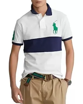 Polo Ralph Lauren Cotton Mesh Big Pony Custom Slim Fit Polo Shirt