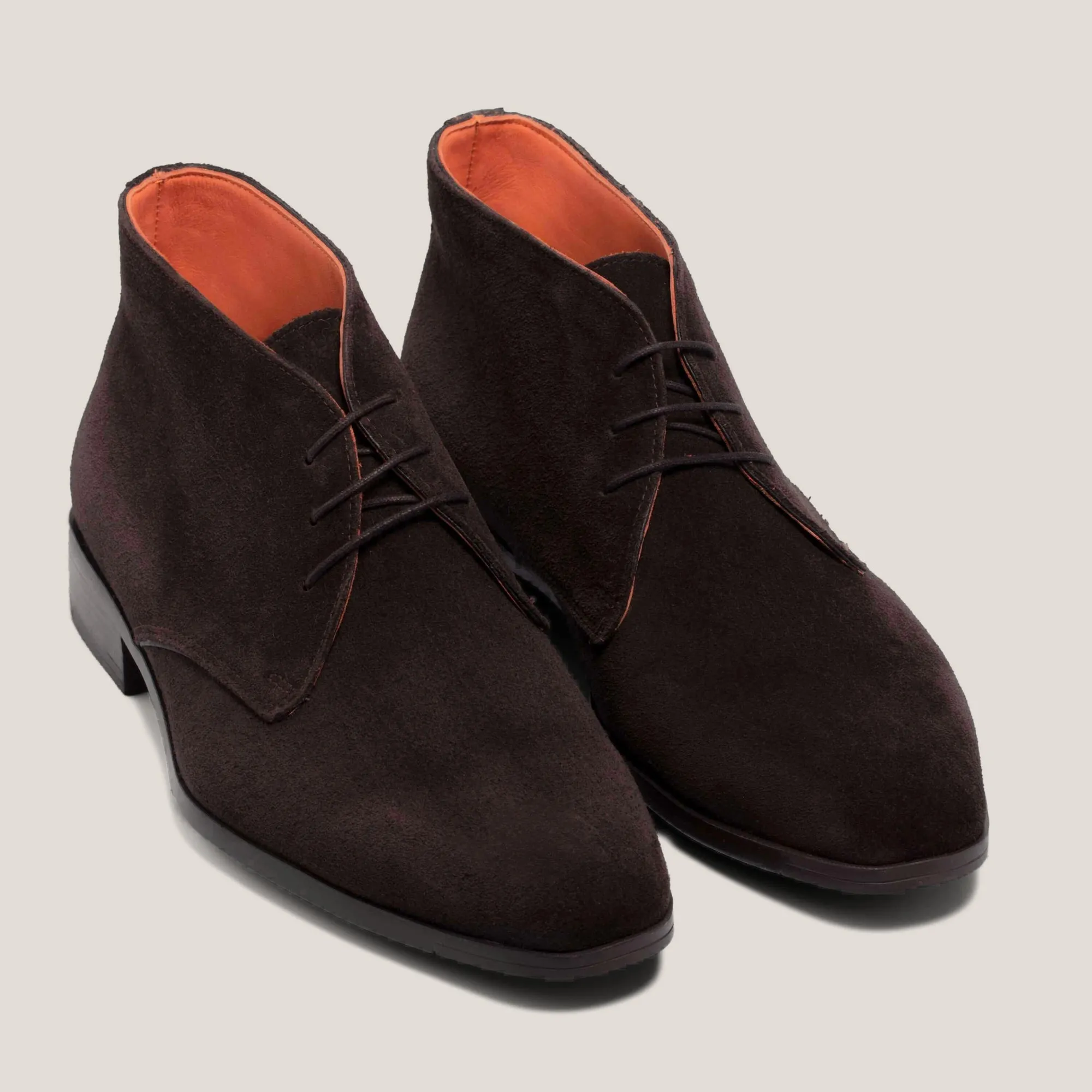 Prague Dark Brown Suede Chukka Boots