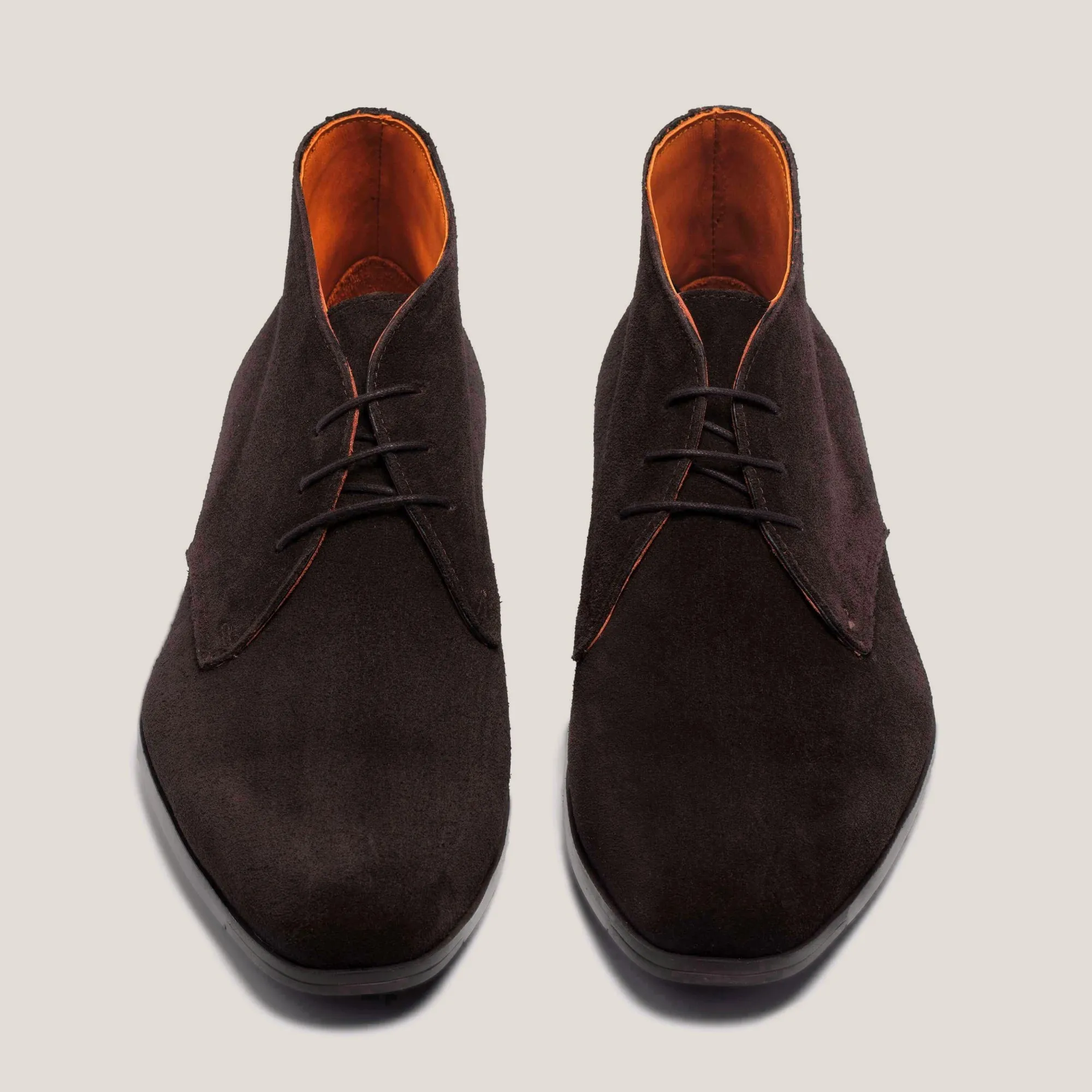 Prague Dark Brown Suede Chukka Boots