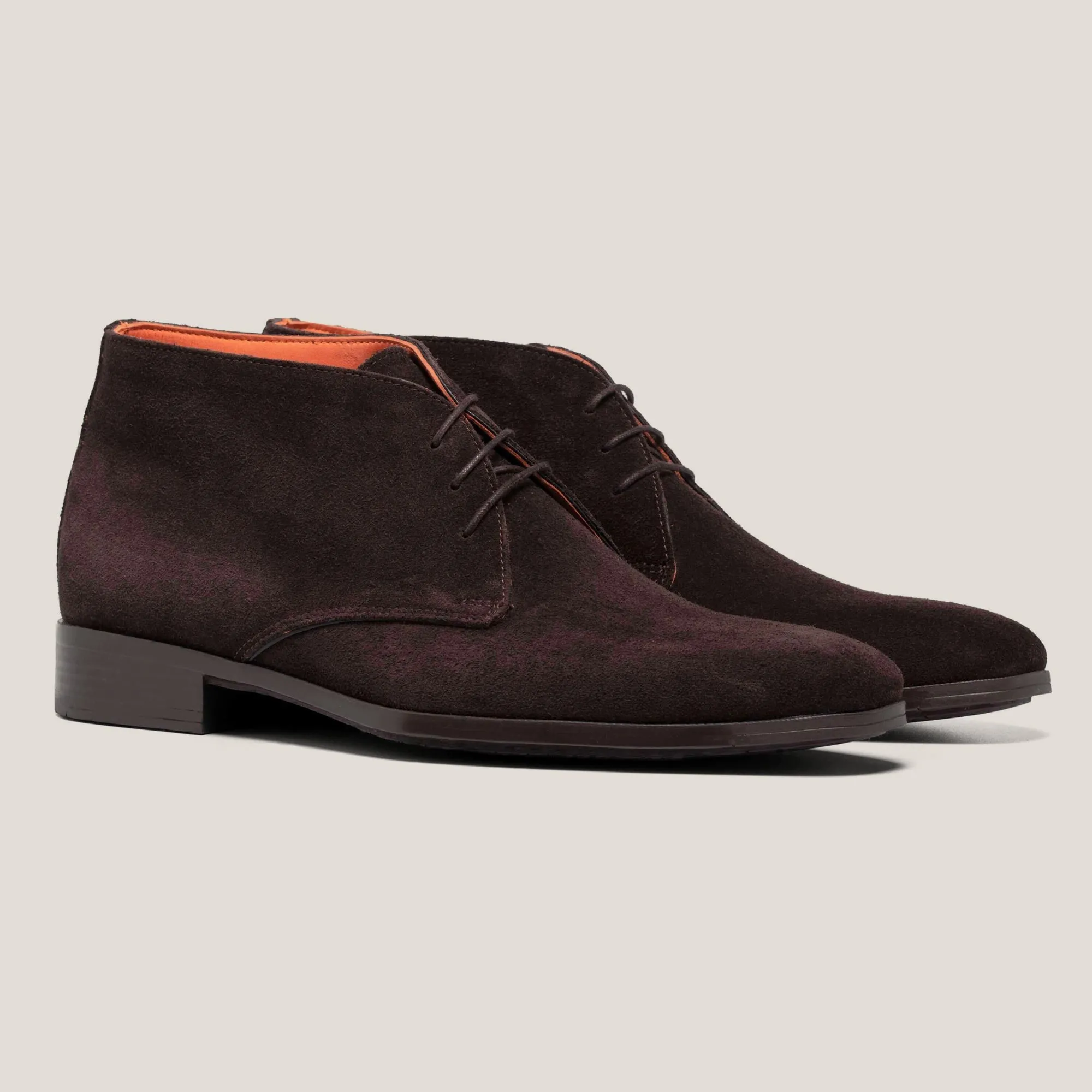 Prague Dark Brown Suede Chukka Boots