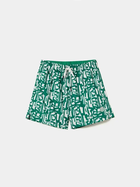 Printed swim shorts