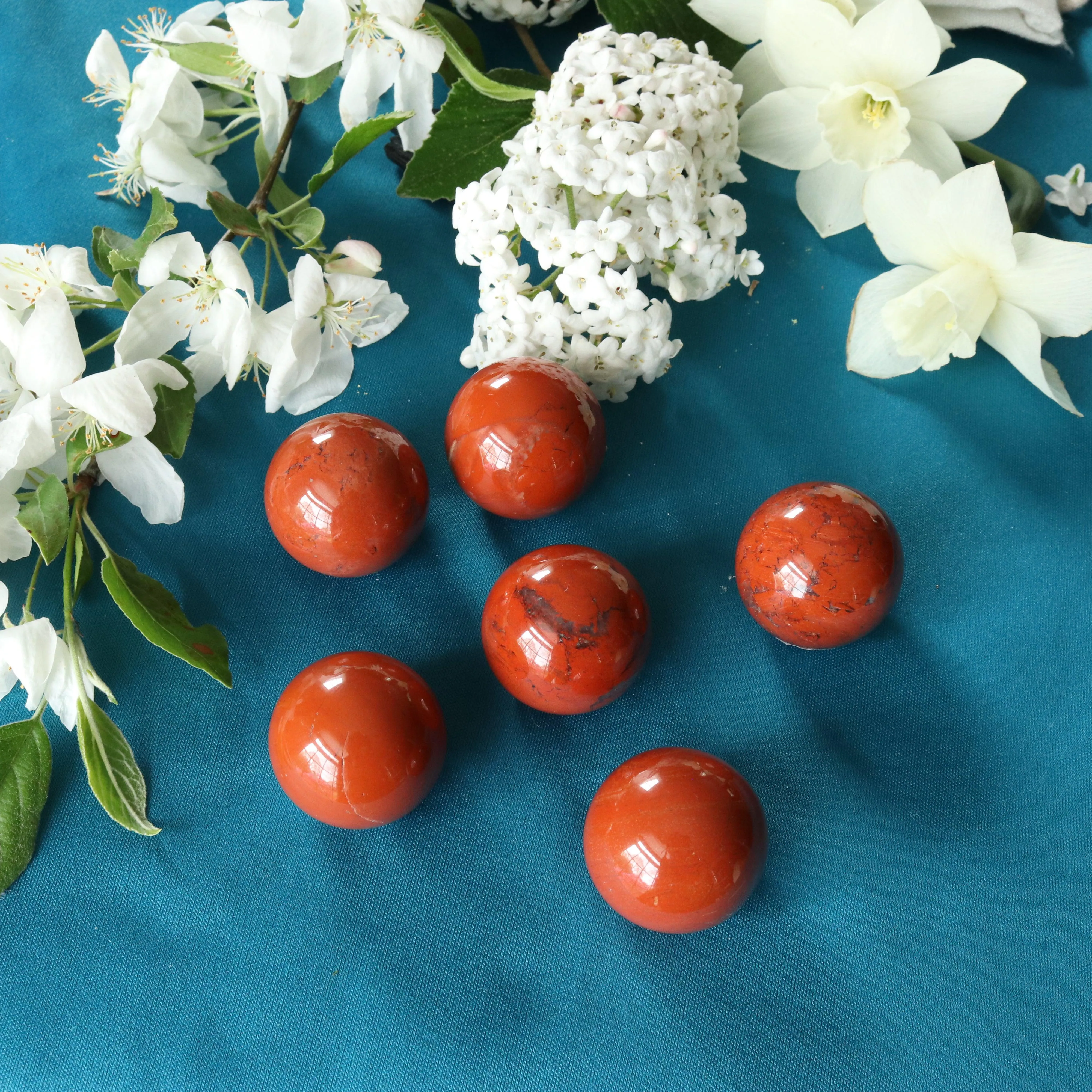 Red Jasper Spheres ~ Root Chakra Healing