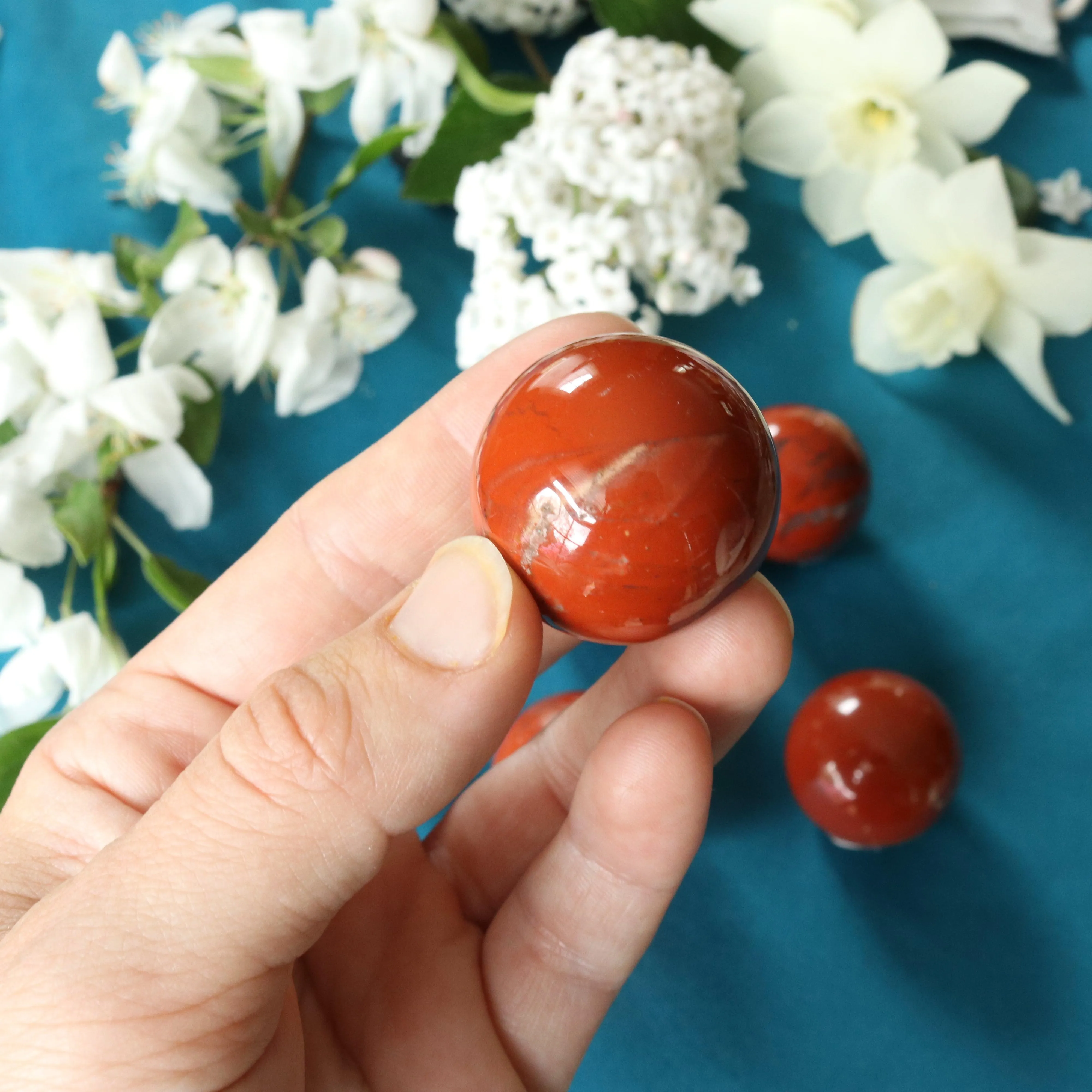 Red Jasper Spheres ~ Root Chakra Healing