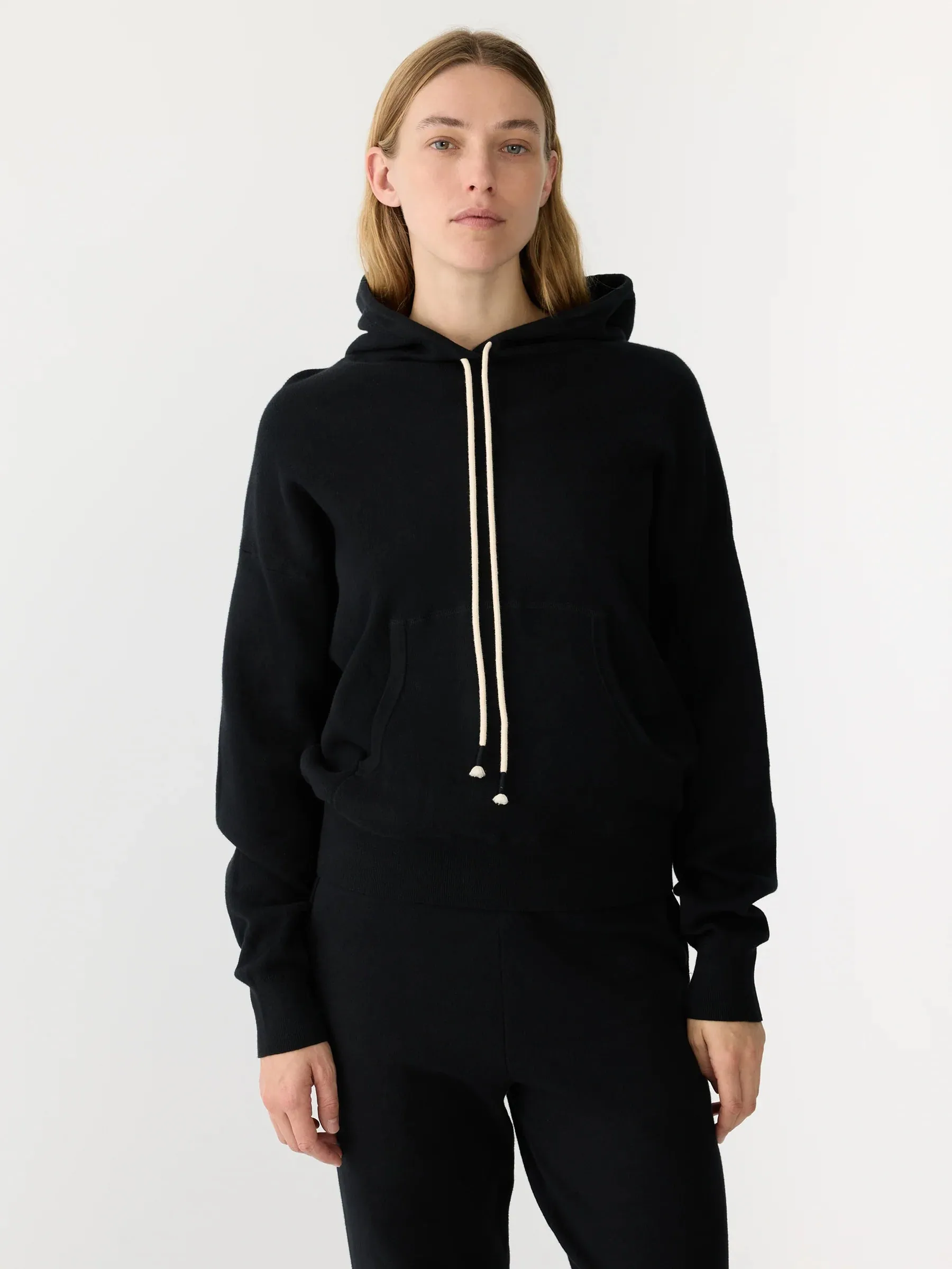 Regular Fit Cotton Knit Hoodie