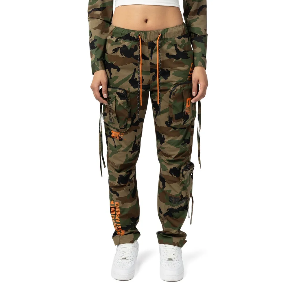 Relaxed Slouch Utility Cargo Pants - Wood Camo