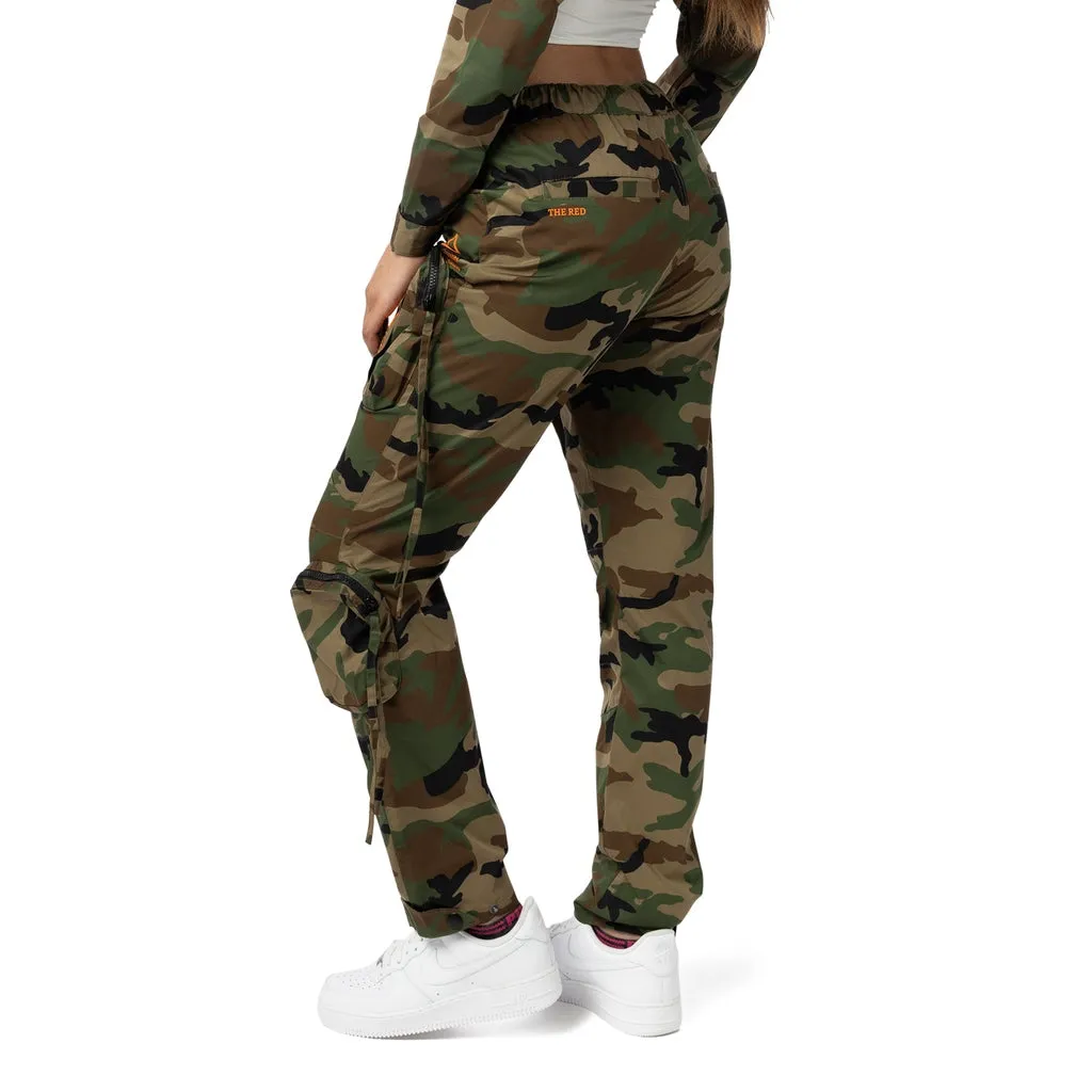 Relaxed Slouch Utility Cargo Pants - Wood Camo