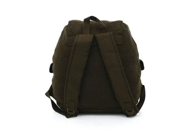 Rothco Vintage Canvas Wayfarer Backpack w/ Leather Accents