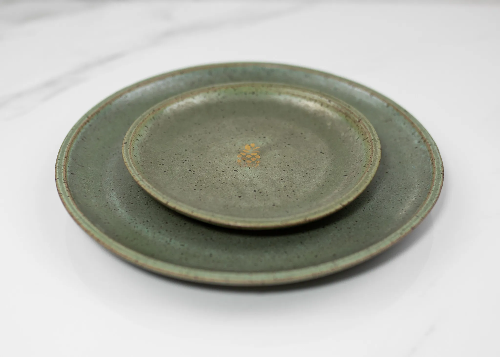 Salad Plate in Tea Green