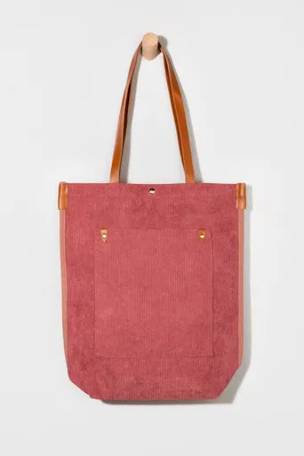 Sandi Corduroy Shoulder Strap Tote Bag