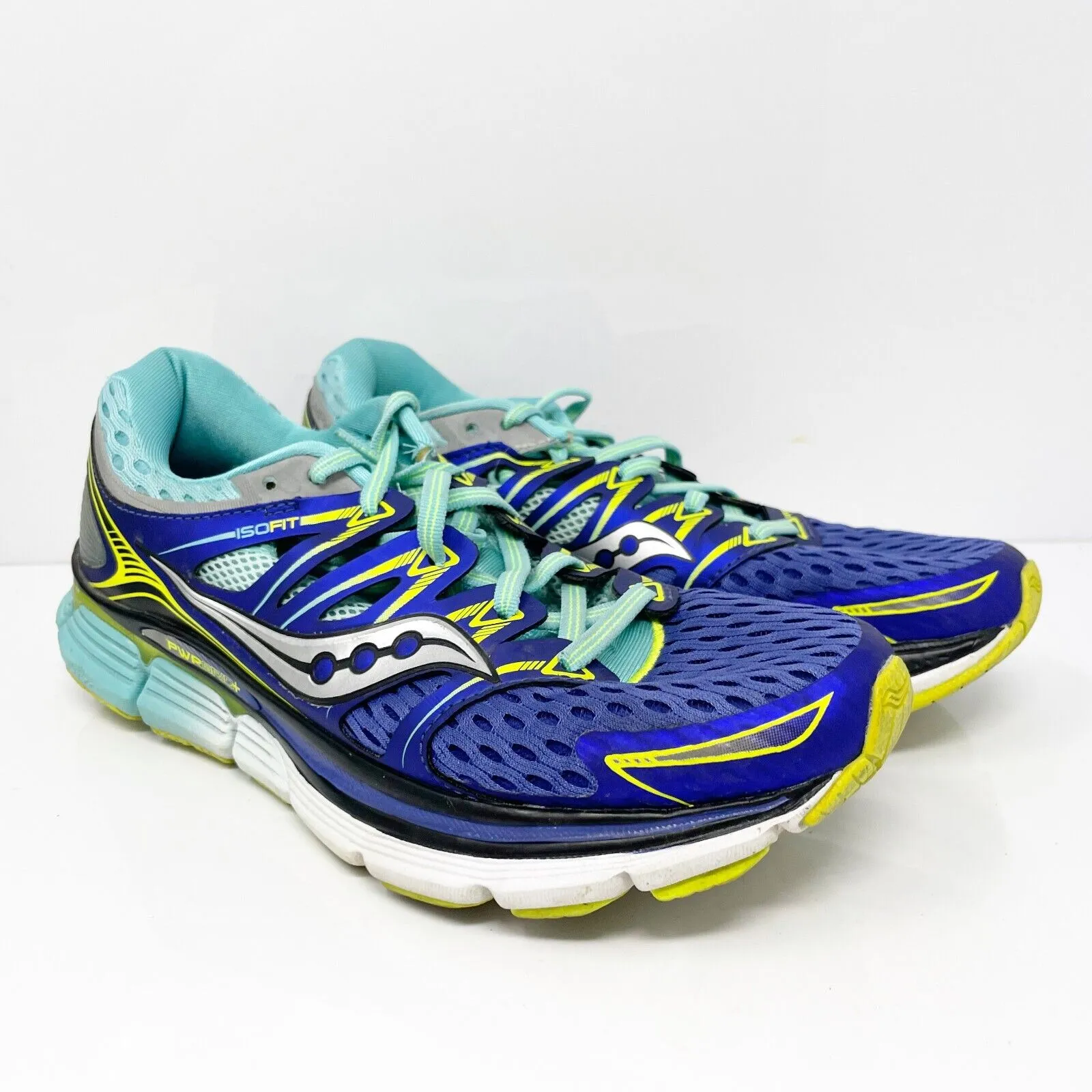 Saucony Womens Triumph ISO S10262-1 Blue Running Shoes Sneakers Size 9