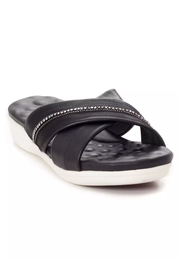 Shu Talk AMAZTEP Simple Leather Causal Comfy Sandals