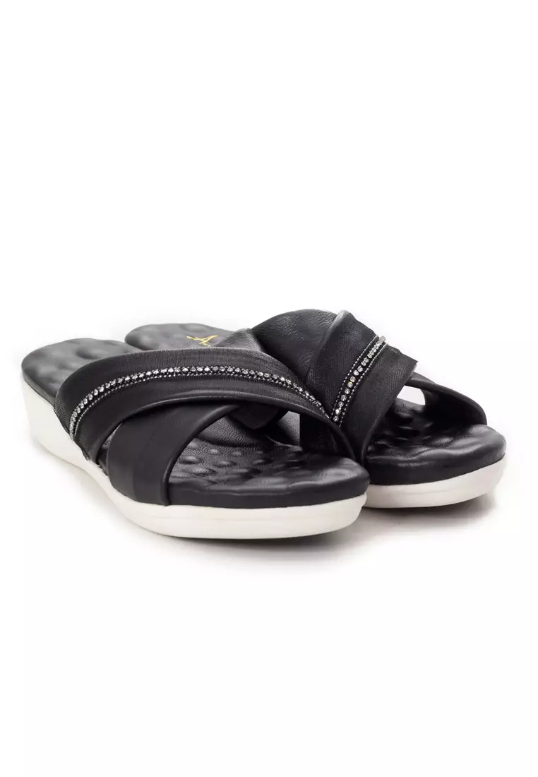 Shu Talk AMAZTEP Simple Leather Causal Comfy Sandals