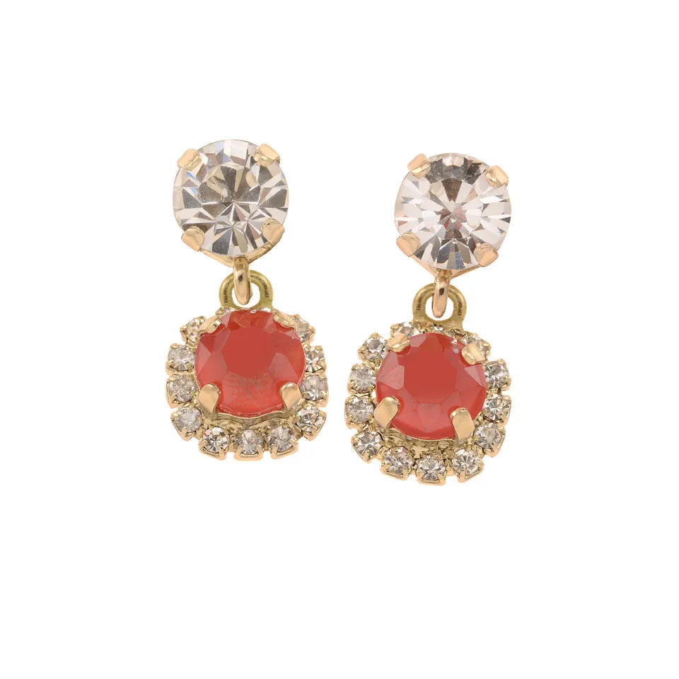 Simona Royal Red Earrings