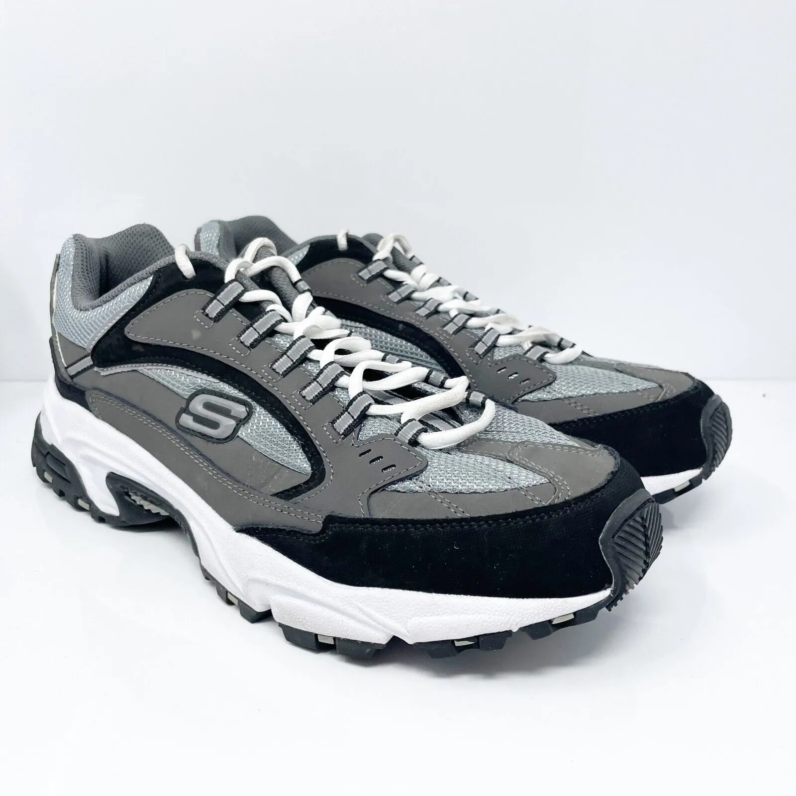 Skechers Mens Stamina Cutback 51286EW Gray Casual Shoes Sneakers Size 11.5