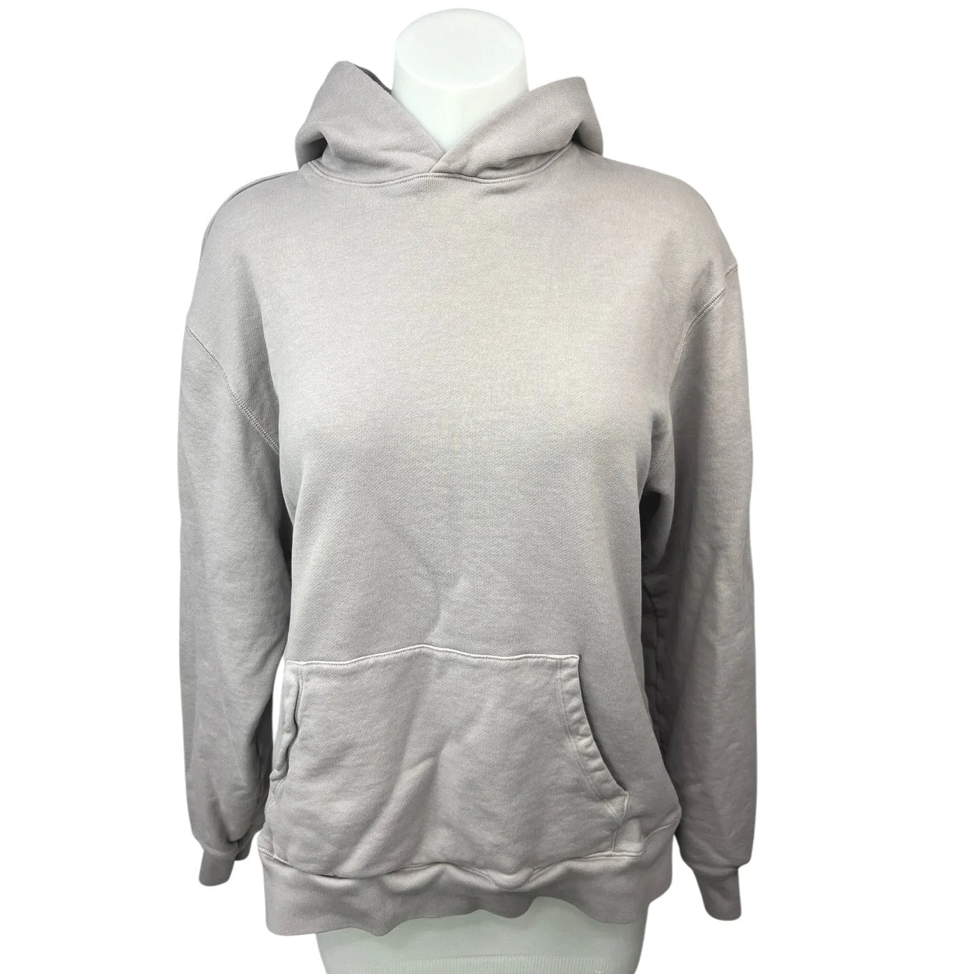 Skims Women's Gray Fleece Oversized Hoodie Hooded Pullover Sweatshirt Top Sz XS