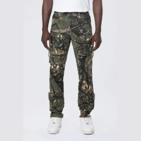 Slim Multi Cargo Pocket Pants - Tree Camo