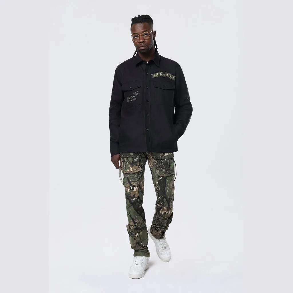 Slim Multi Cargo Pocket Pants - Tree Camo