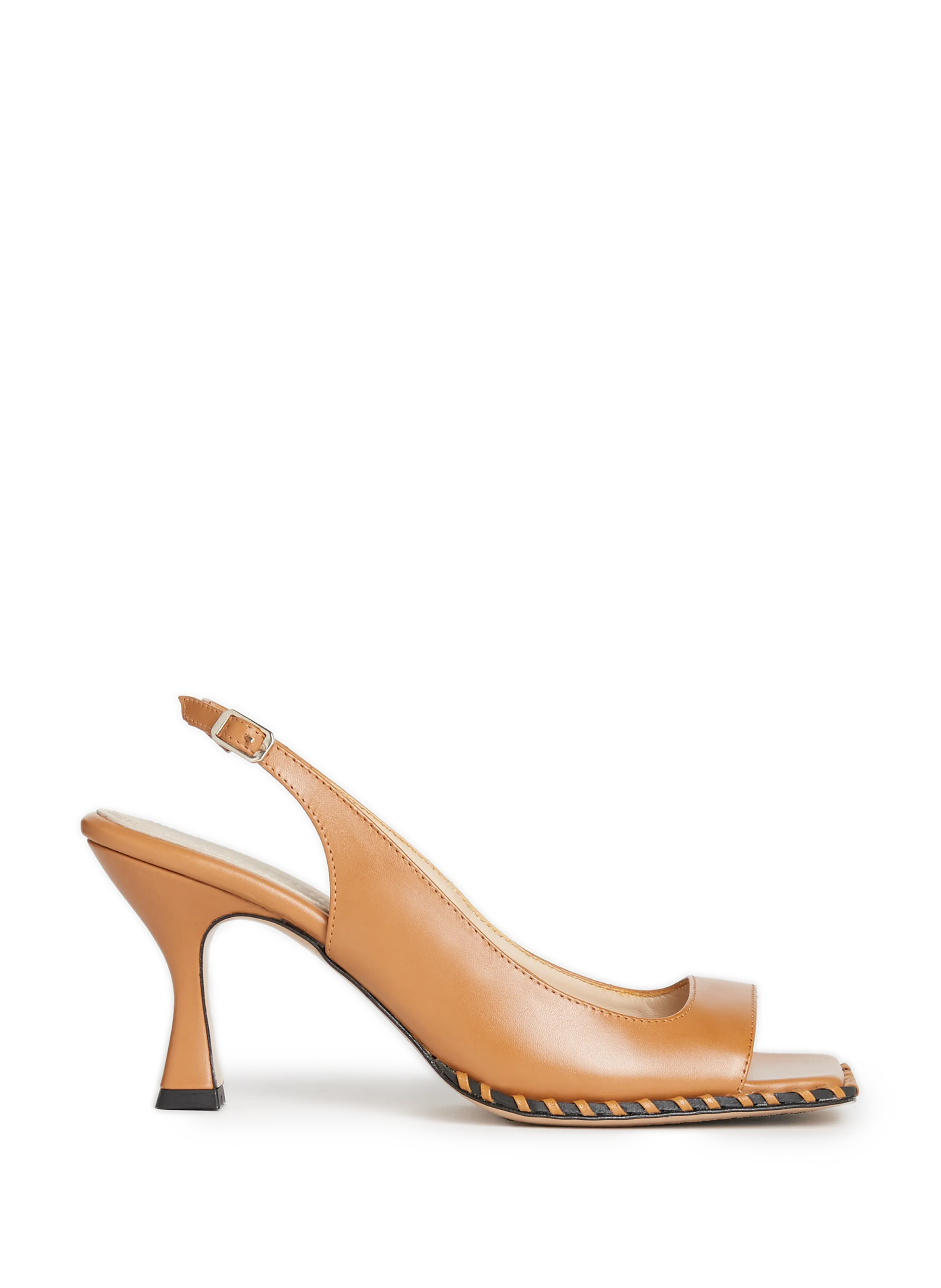 Souliers martinez  Sarria leather heeled sandals - Brown