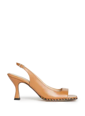 Souliers martinez  Sarria leather heeled sandals - Brown