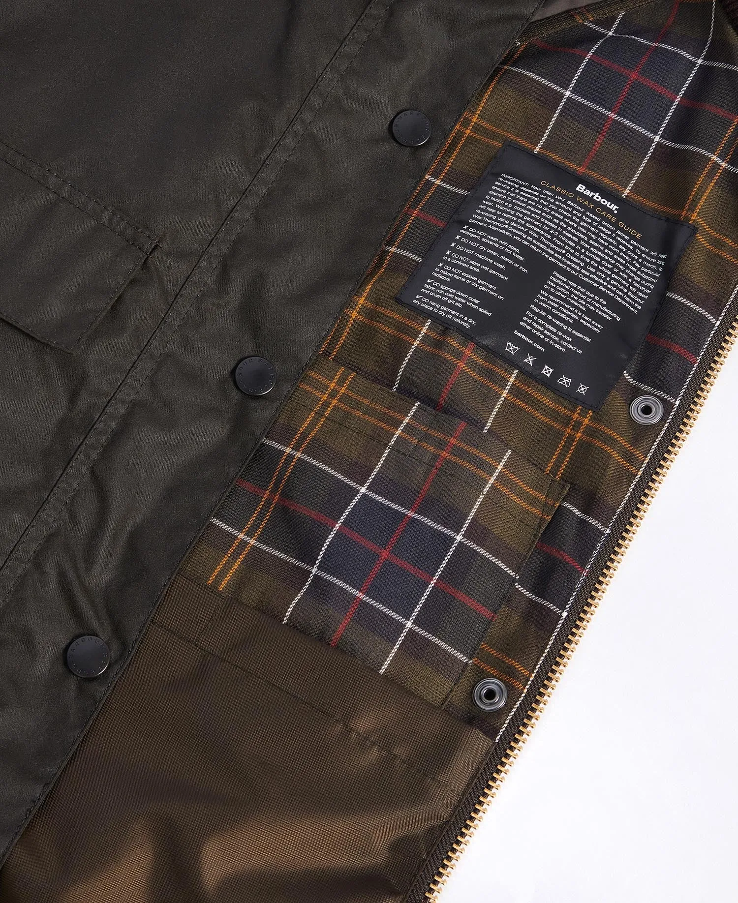 Spey Wax Jacket Olive / Classic Tartan