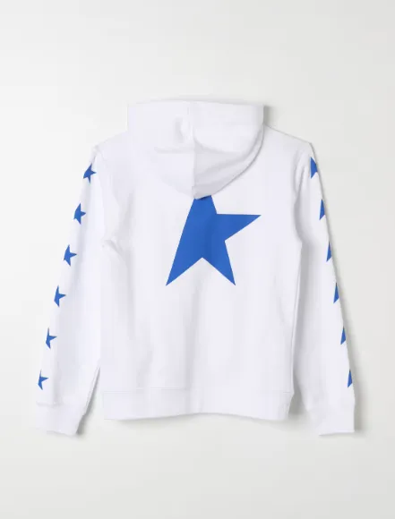 star-print drop-shoulder hoodie