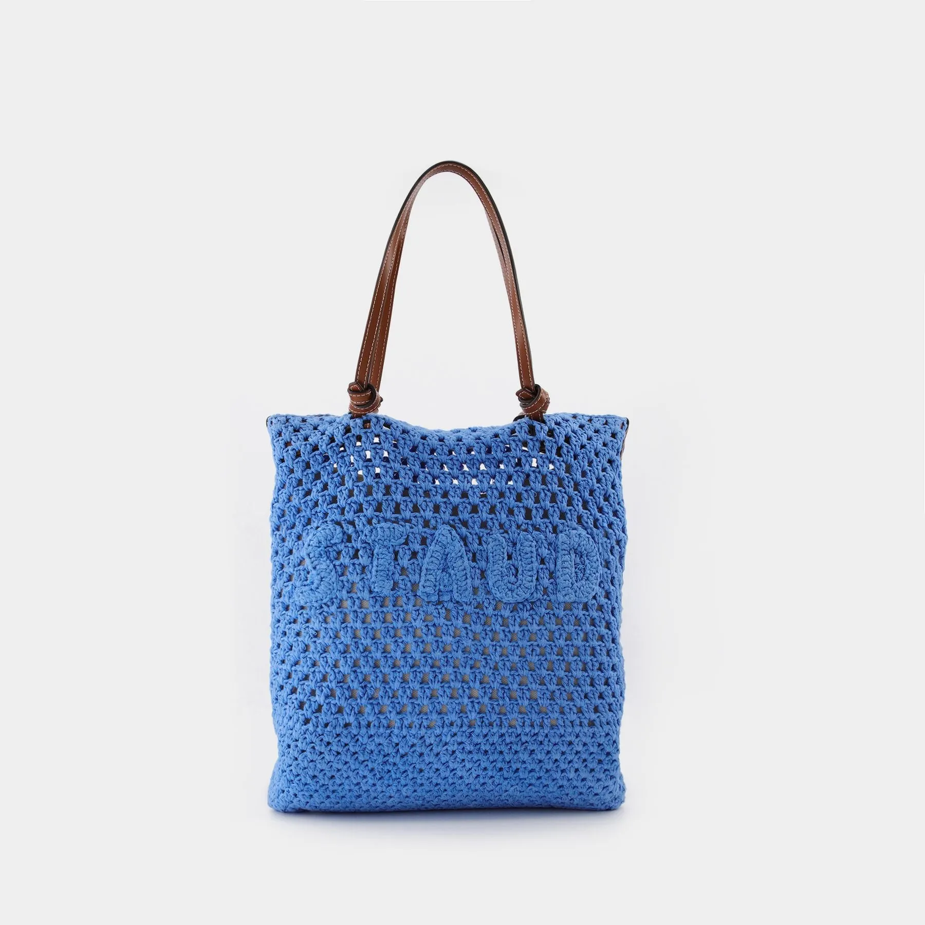 Staud  Crochet Porte Tote Bag in Blue