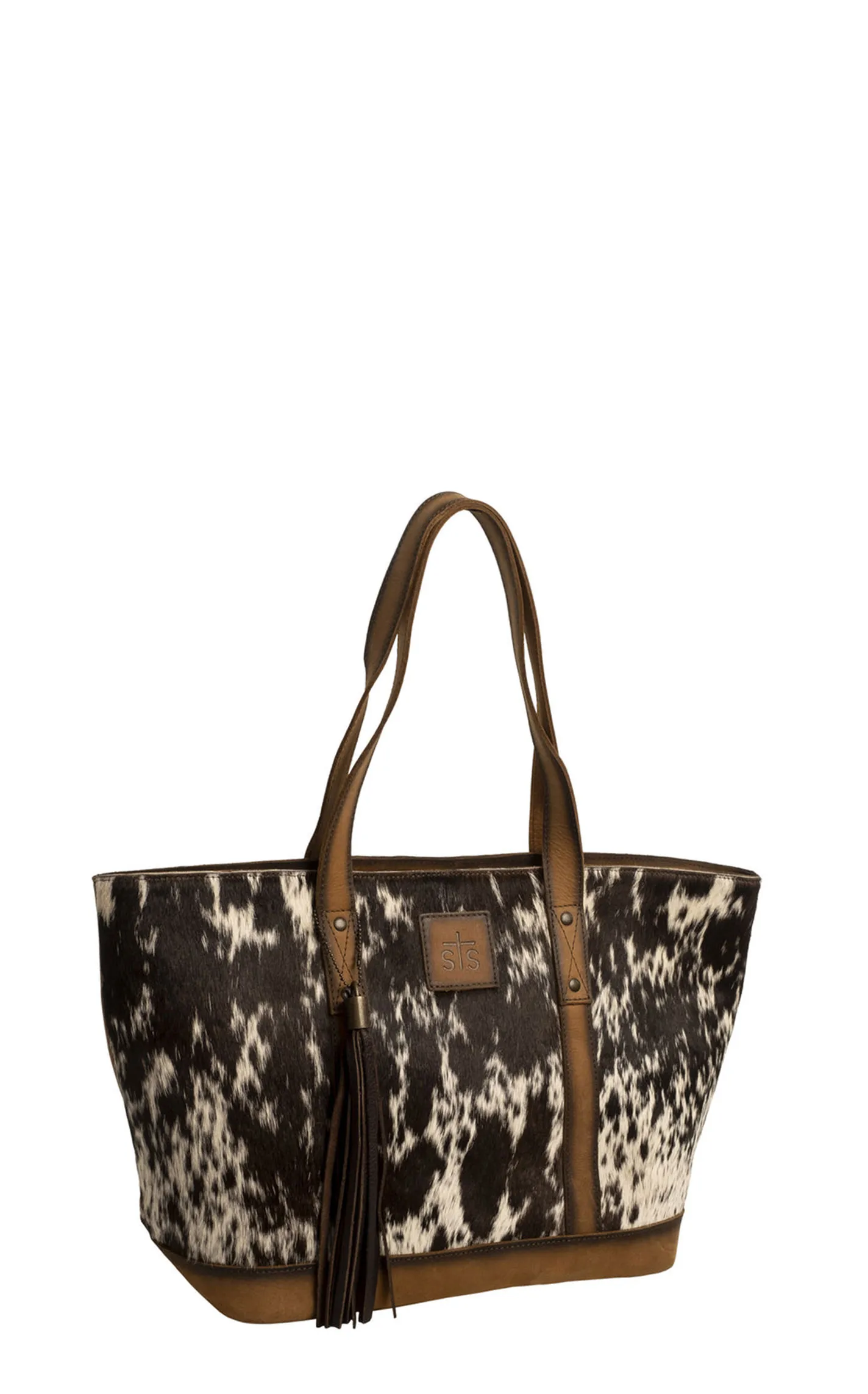 STS Ranchwear Cowhide Hair On Hide Cheyenne Tote Bag