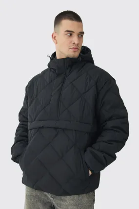 Tall Quilted Over The Head Puffer