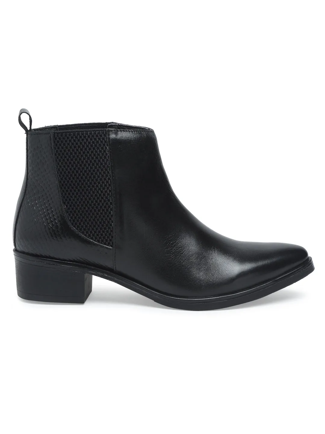 Teakwood Genuine Leather Black Women's Boots