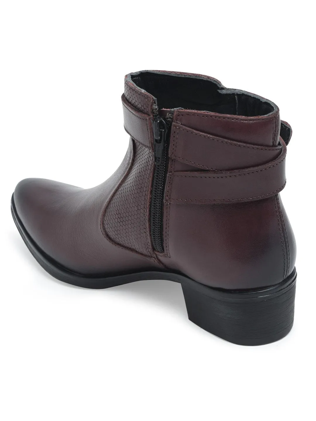 Teakwood Genuine Leather Cherry Women's Boots