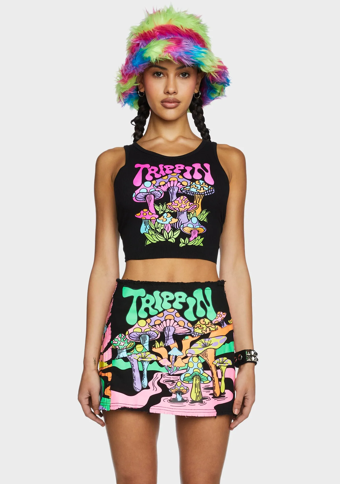 Technicolor Trip Graphic Tank-