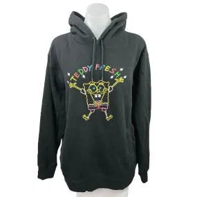 Teddy Fresh Black Oversized 2020 SpongeBob Square Pants Hoodie Sweatshirt Size L