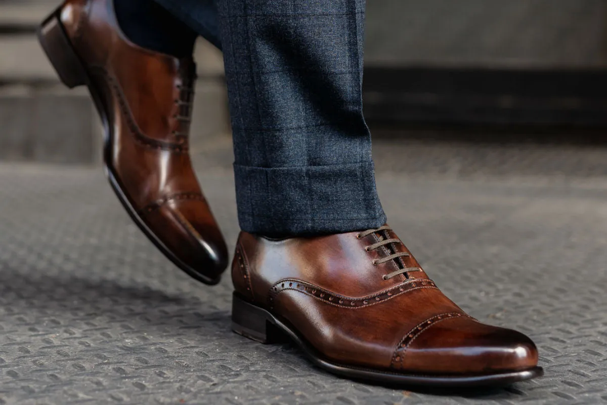 The Brando Semi-Brogue Oxford - Brown