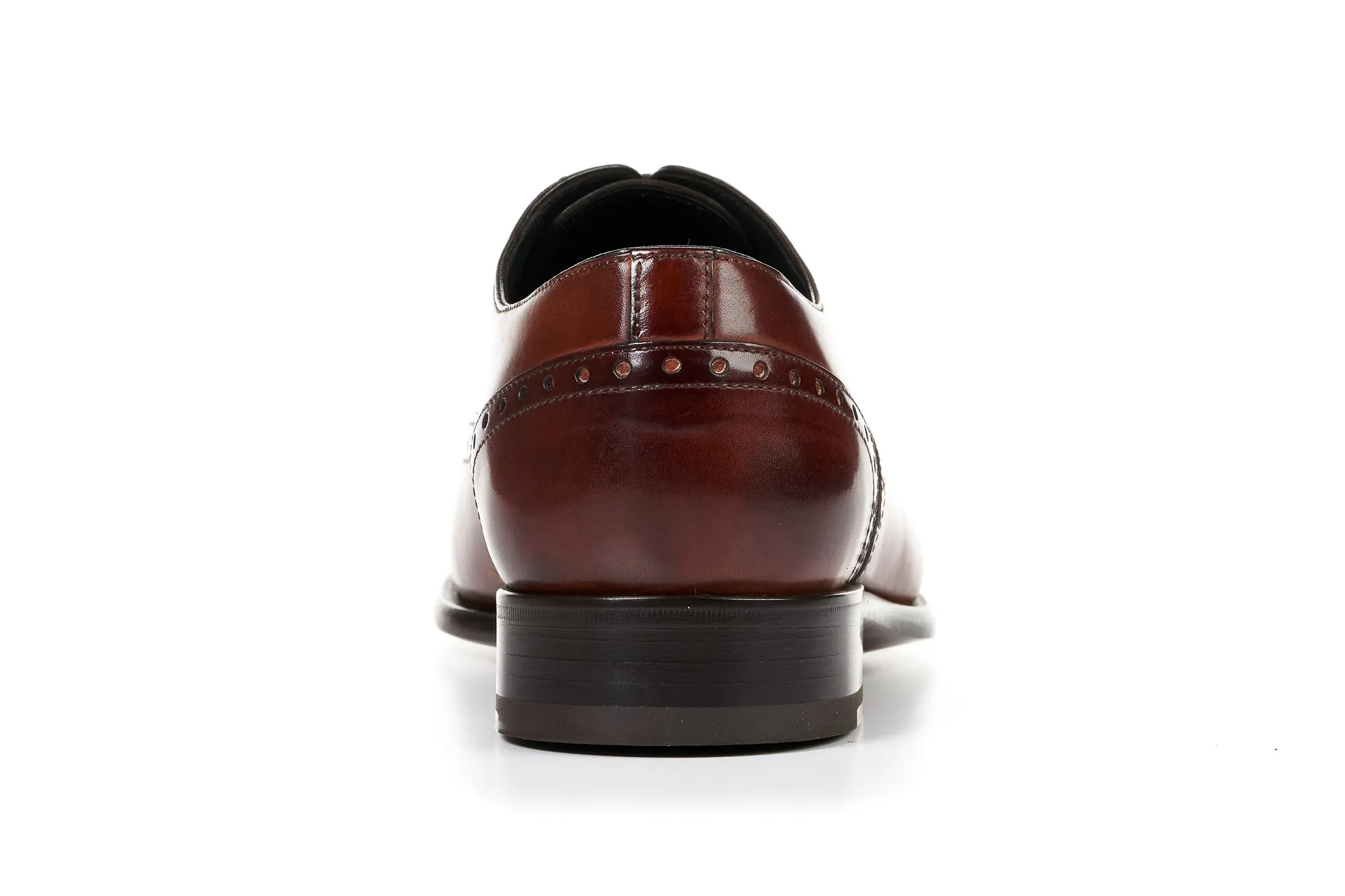 The Brando Semi-Brogue Oxford - Havana Brown