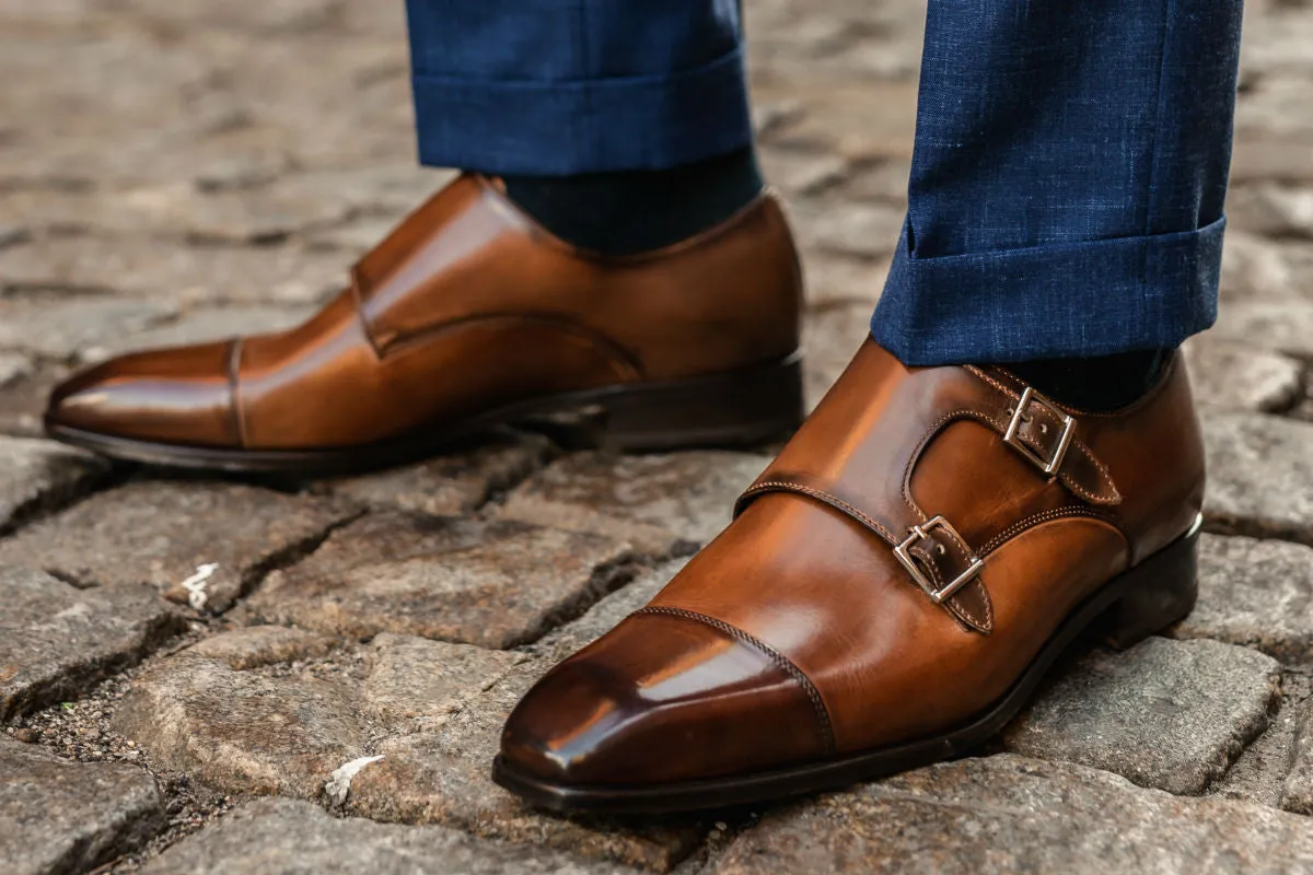 The Burton Double Monk Strap - Brown