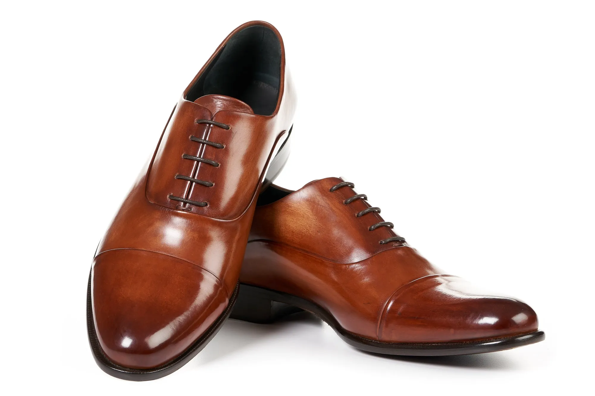 The Cagney Cap-Toe Oxford - Havana Brown