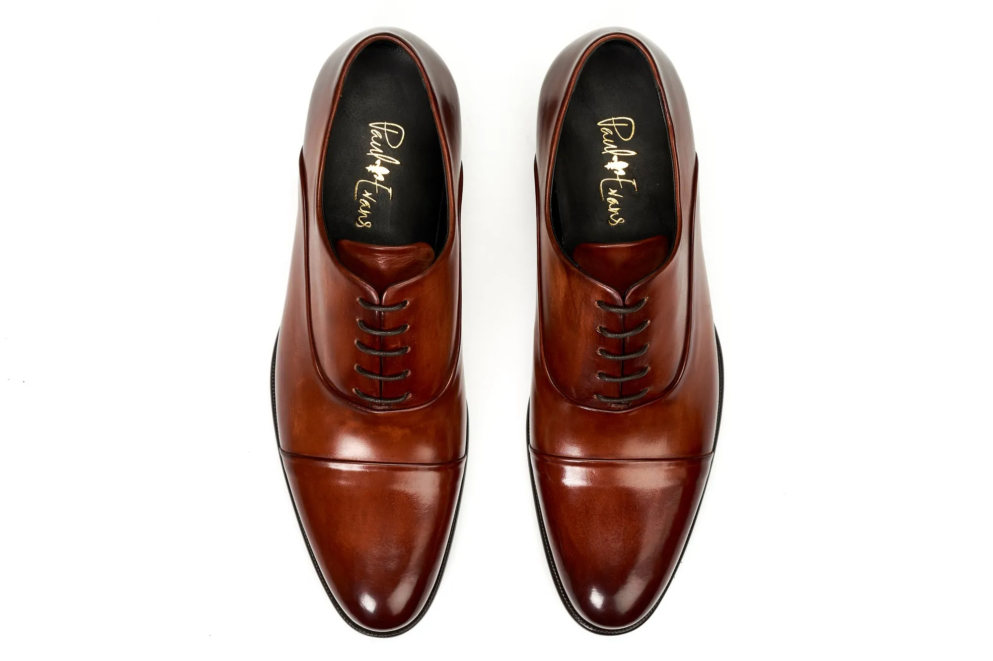 The Cagney Cap-Toe Oxford - Havana Brown