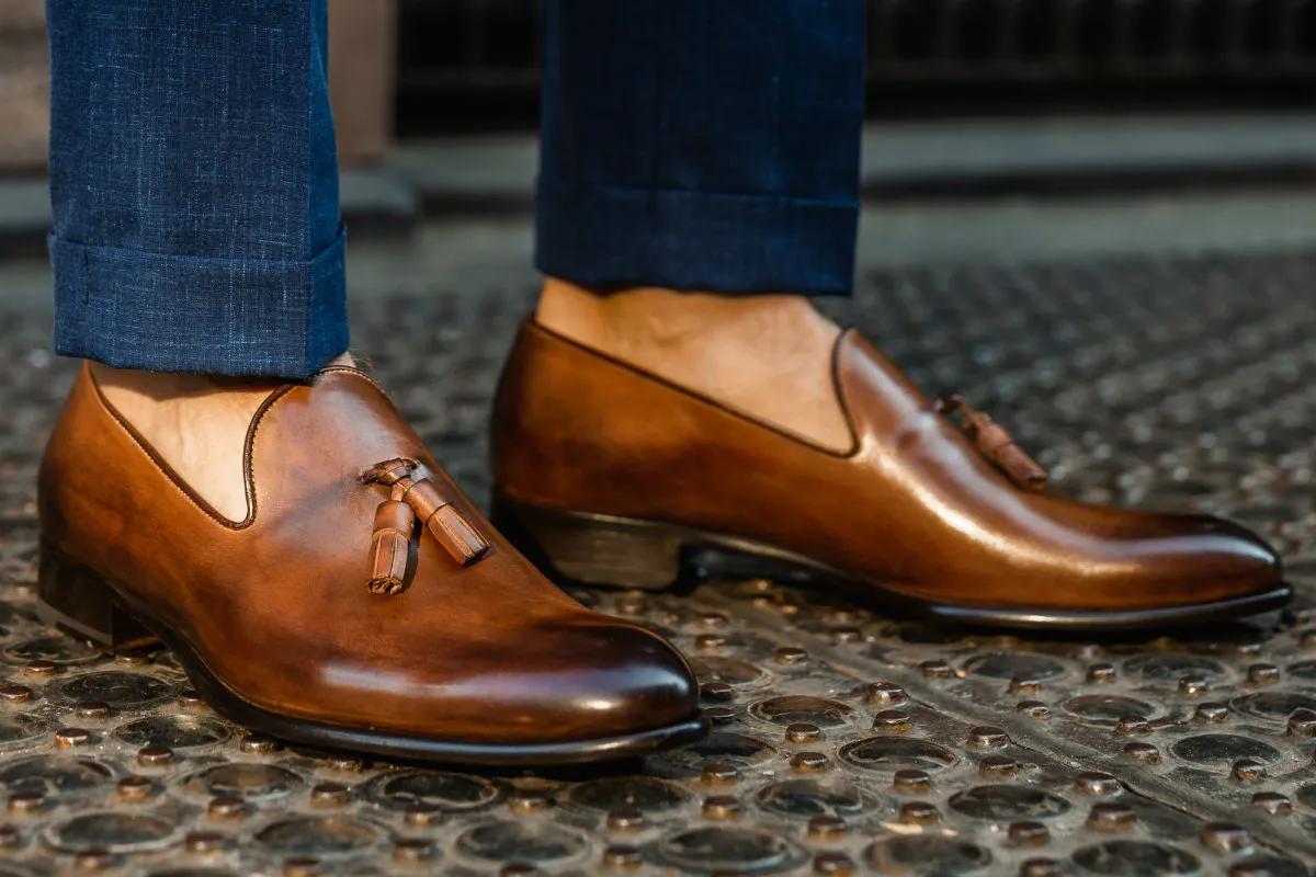 The Chaplin Tassel Loafer - Brown