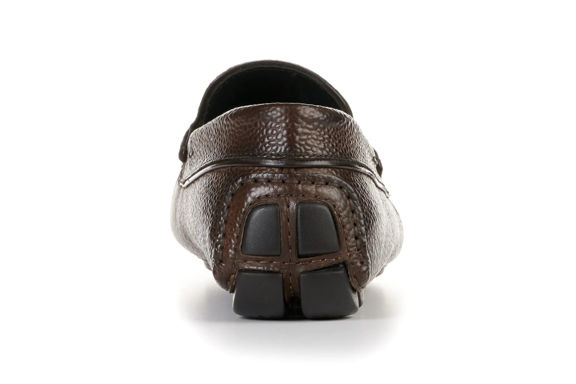 The McQueen Driving Loafer - Brown - Pebbled Leather