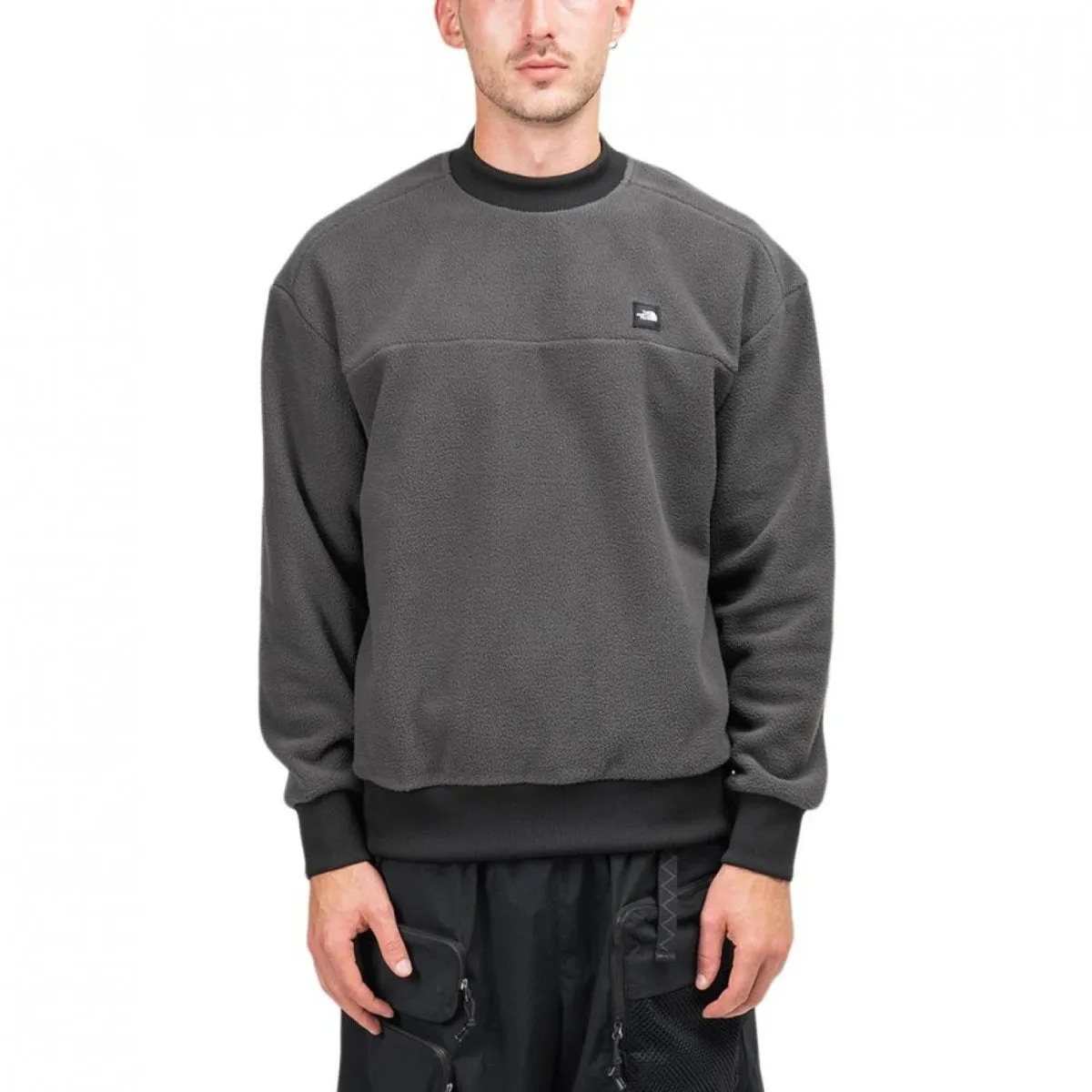 The North Face Fleeski Crewneck (Dark Grey / Black)