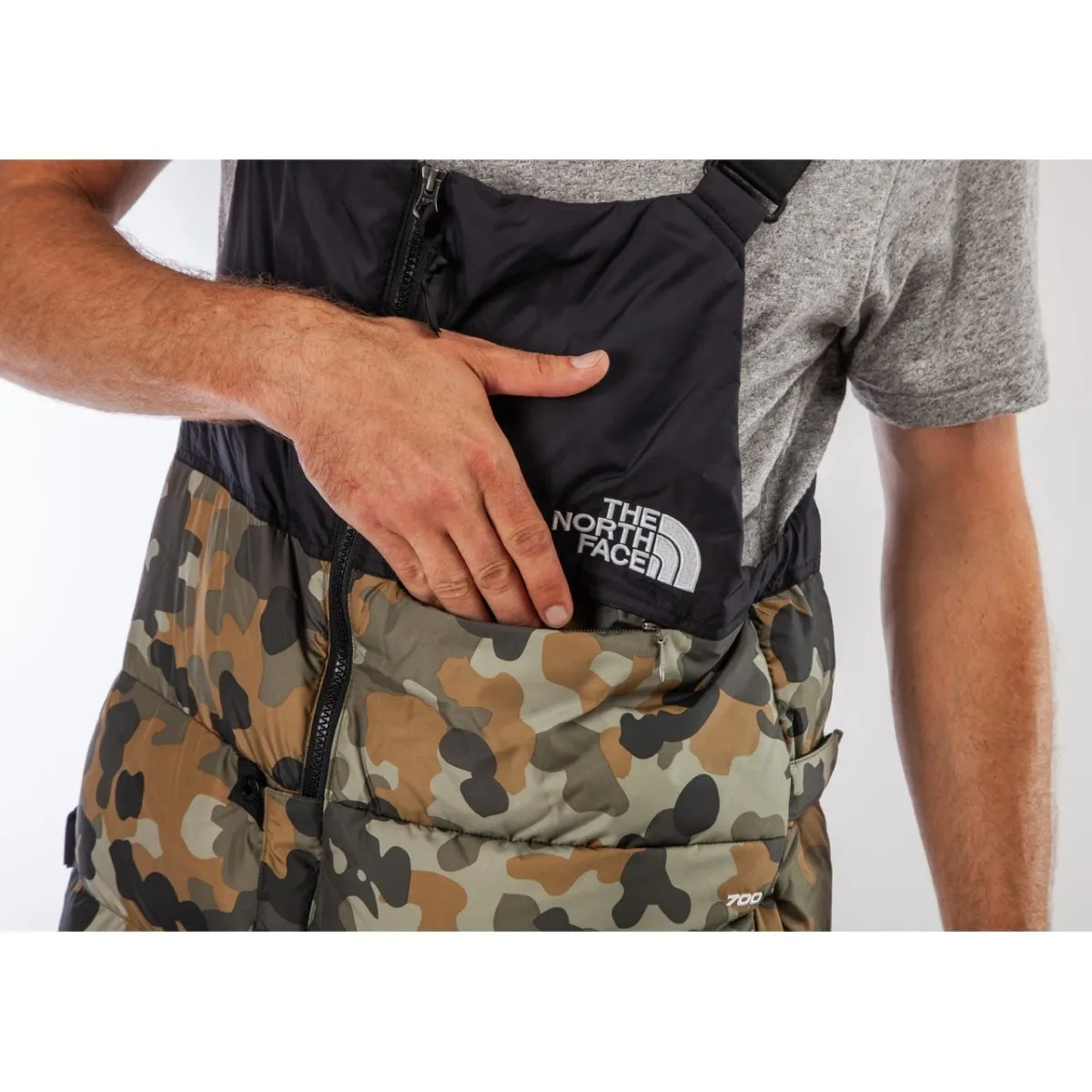 The North Face Nuptse Bib (Camo)