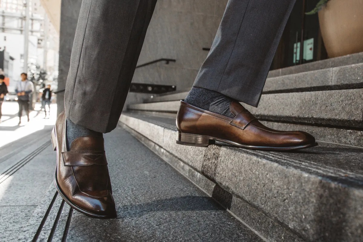 The Stewart Penny Loafer - Brown