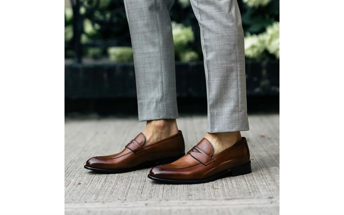 The Stewart Penny Loafer - Havana Brown